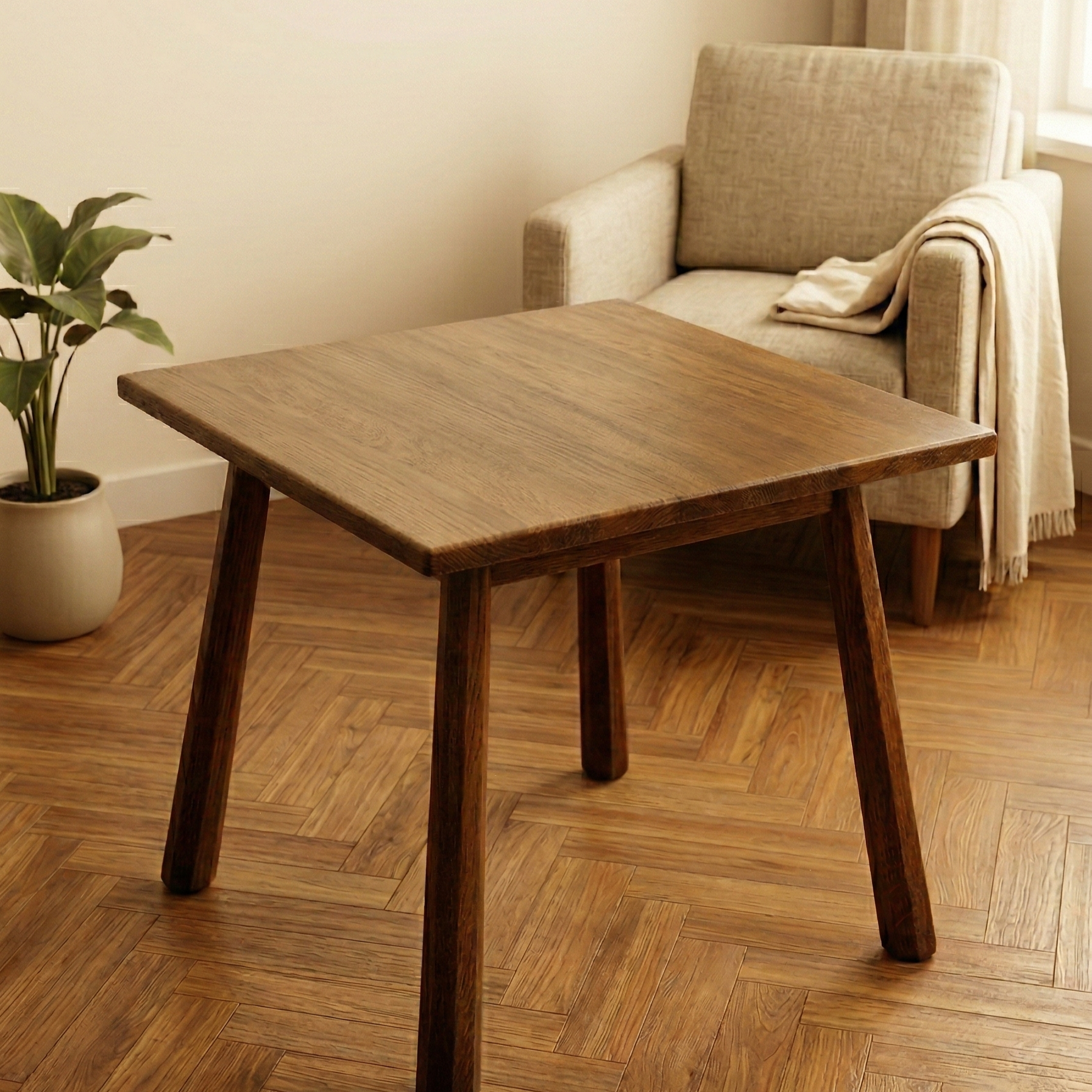 Table en bois massif