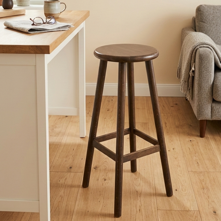 Tabouret en bois massif