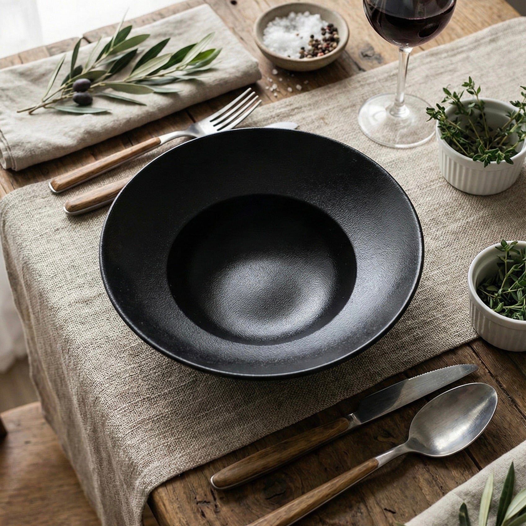 Bol noir en porcelaine RAK