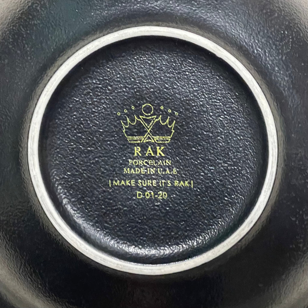 Signature bol noir en porcelaine RAK