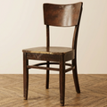Chaise de bistrot en bois massif